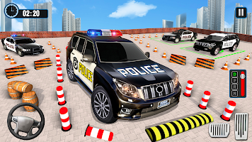 Police Prado Car Parking Games