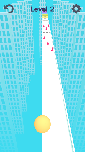 Math Run Ball 3D-sky 2048 race Screen 3