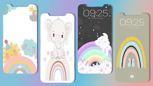 Cute Rainbow Wallpaper Screen 2