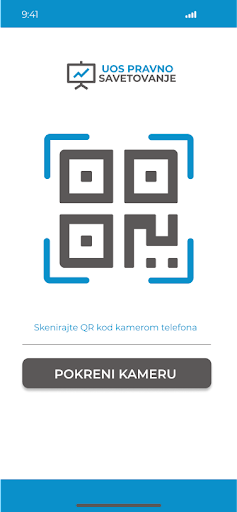 Android application UOS - Pravno savetovanje screenshort