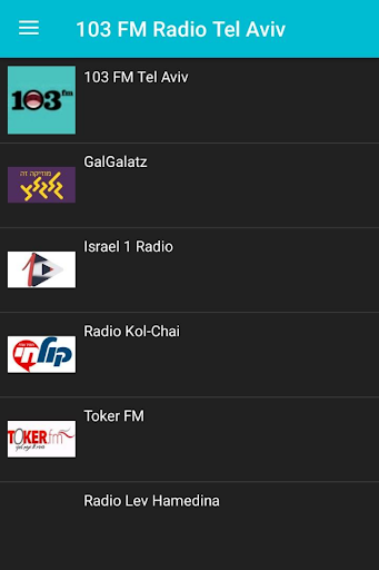 Android application Radio 103FM Tel Aviv screenshort