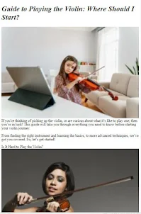 How to Play the Violin