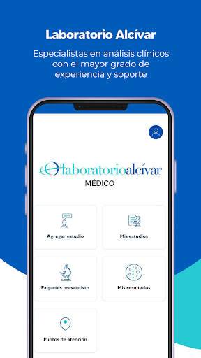 Android application Laboratorio Alcívar Médicos screenshort