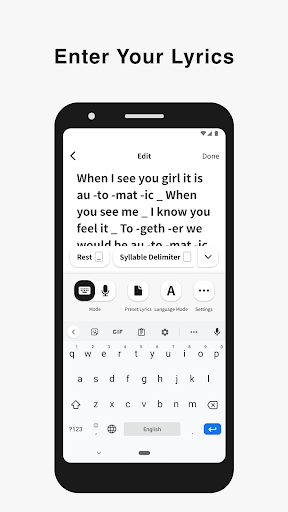 Lyric Creator Screen 3
