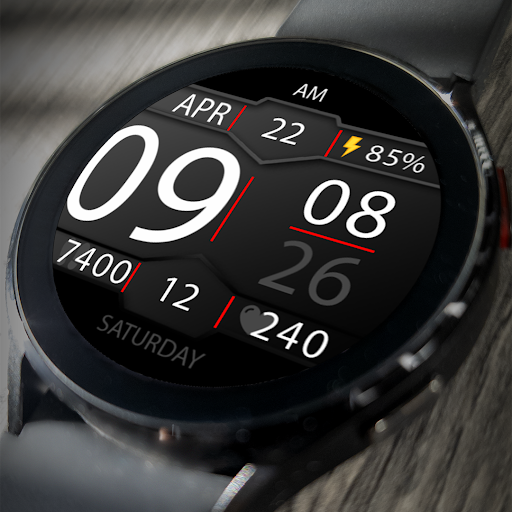 Android application Key045 Digital Watch Face screenshort