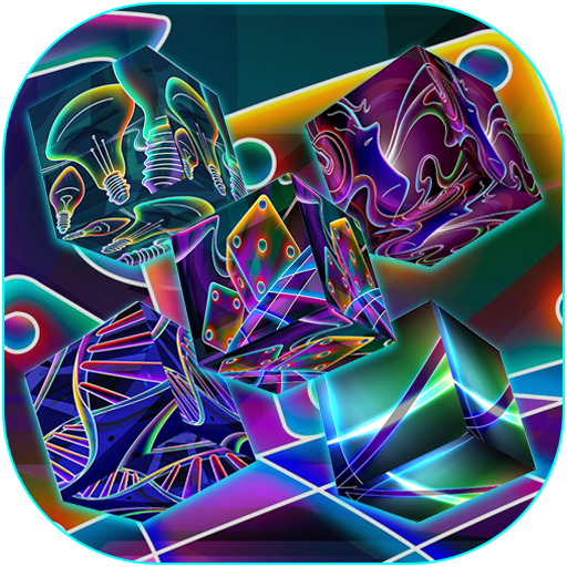 Neon cube live wallpaper logo