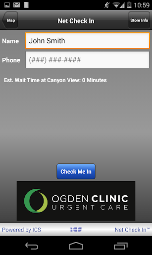 Net Check In - Ogden Clinic Screen 2