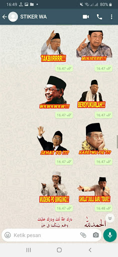 Stiker WA Ulama 2021 WAStickeraApps