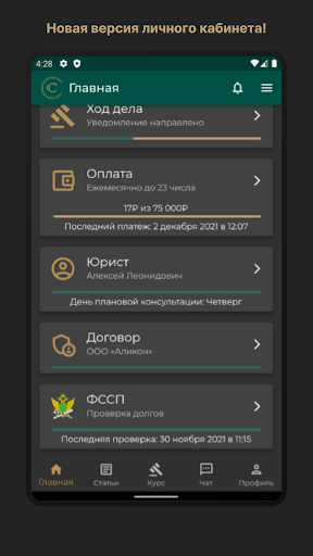 Android application Центр Арбитражных Решений screenshort