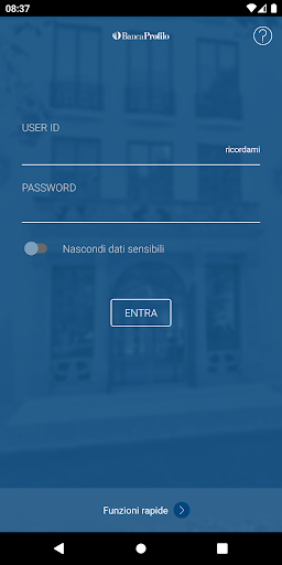 Android application Banca Profilo Private screenshort