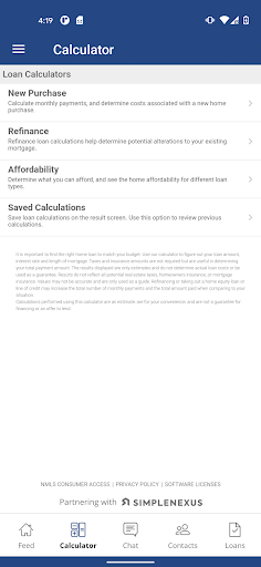LifeDesign Home Lending Screen 2