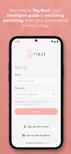 Android application Nest – AI Parenting Companion screenshort