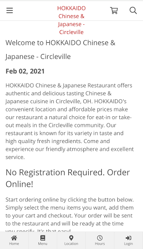 Android application HOKKAIDO Circleville screenshort