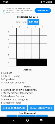 Almost Unlimited Crosswords Screen 3