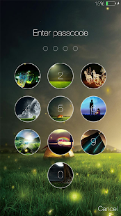 Fireflies lockscreen Screenshot
