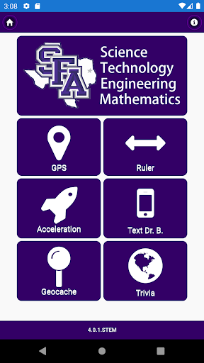 Android application STEM at SFA screenshort