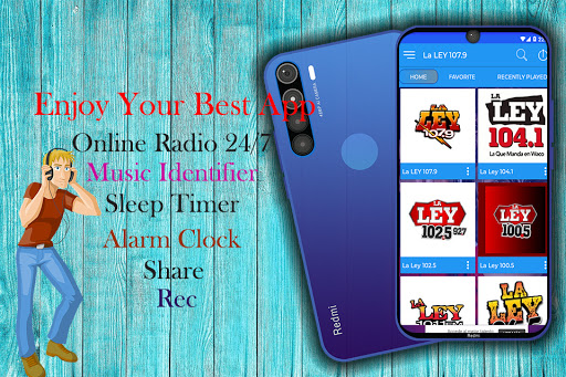 Android application La Ley 107.9 Chicago Radio La screenshort