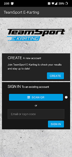Android application TeamSport E-Karting Germany screenshort