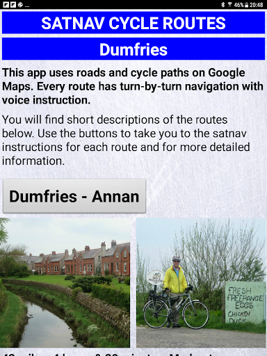 Android application Satnav Cycle Routes - Dumfries screenshort