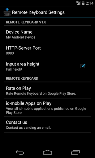 Remote Keyboard Screen 2