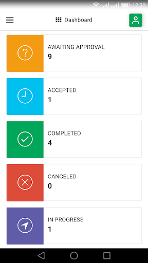 DBS CHAUFFEUR APP Screen 2
