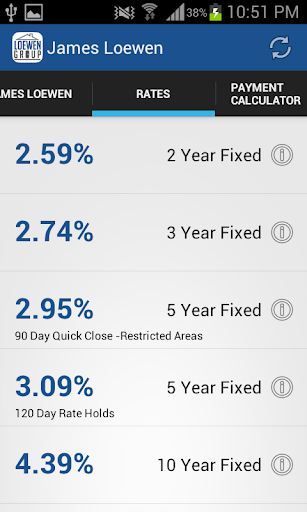 Loewen Groups Mortgage App Screen 2