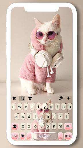 Android application Cool Cat Keyboard Background screenshort