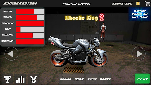 Captura 11 Wheelie King 2 - manual gears android