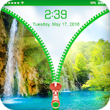 Waterfall Zip Lock Scren Theme icon