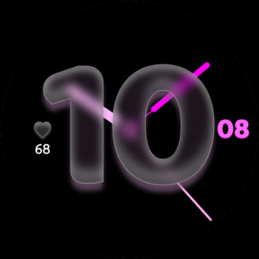 Blurred Glass Watch Face
