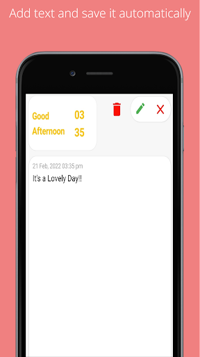Android application Notes screenshort