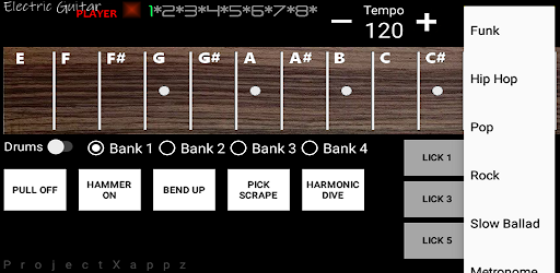 Electric Guitar Player Screen 2