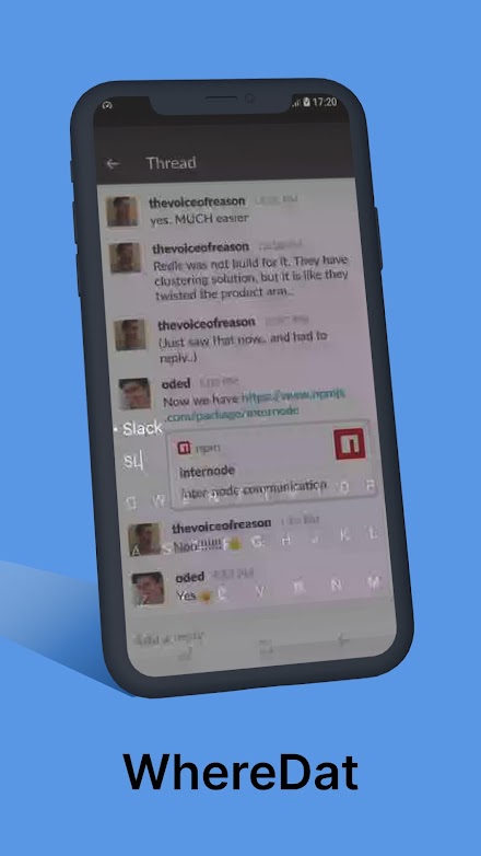 WhereDat - Quick Launcher Screen 1