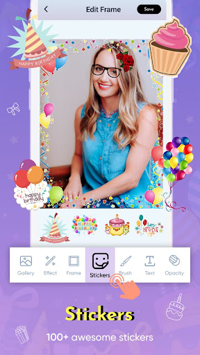 Happy Birthday Photo Frame Screenshot 4 - AppWisp.com
