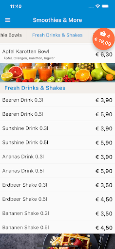 Smoothies & More Bludenz Screen 2