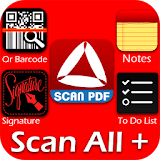 Scan All in One + (PDF, doc bar qr Notes) Free icon