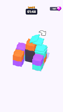 Game screenshot Tile Shuffle: Color Sorting 3D hack