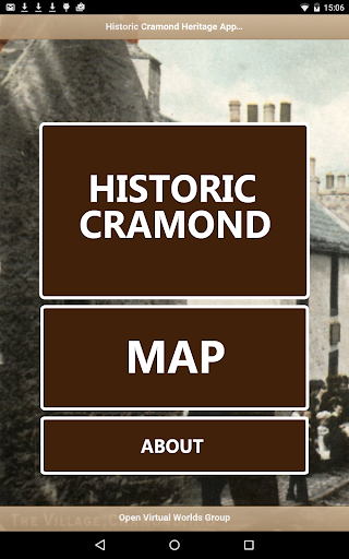 Android application Historic Cramond screenshort
