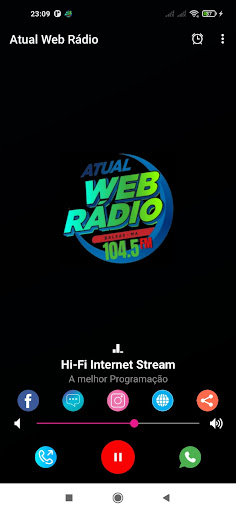 Android application Atual Web Rádio screenshort