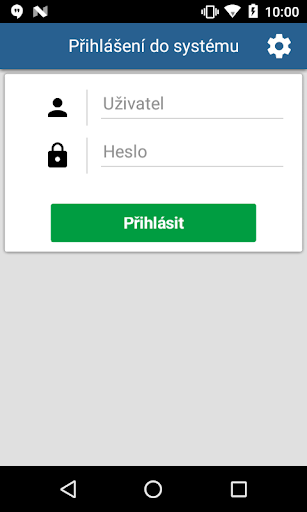 Android application LAMELLAND Příjem balíků screenshort