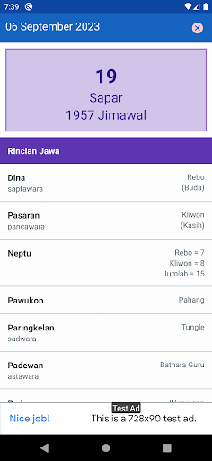 Kalender Jawa Sultan Agung Screen 3