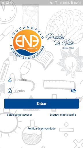 Android application ENA Virtual - EM screenshort
