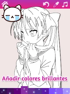 Dibujos para colorear anime ma