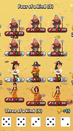 Game screenshot Dice Wars Battle Rolls Game mod apk