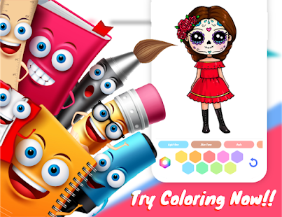 Drawely- Draw Color Cute Girls 104.0.7 Screenshots 22