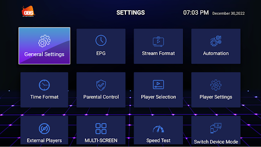 Android application GBS TV screenshort