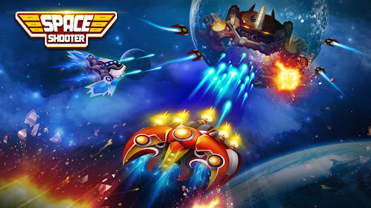 Space Shooter attack v1.765 MOD Unlimited Diamonds Gallery 7