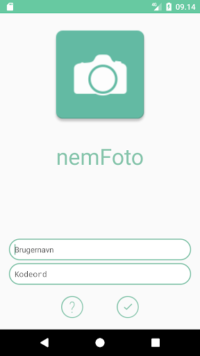 Android application nemFoto Sønderborg Kommune screenshort