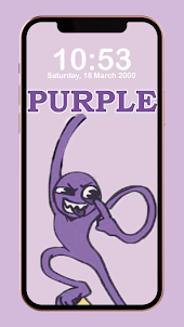 Walpaper Rainbow Friend Purple