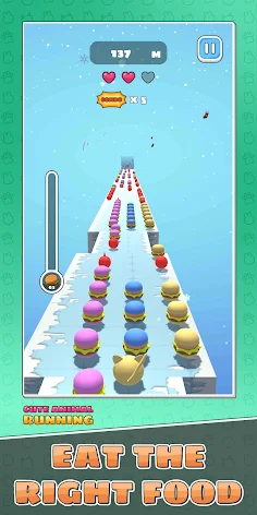 Cute Animal Running 3D - Screenshot 1